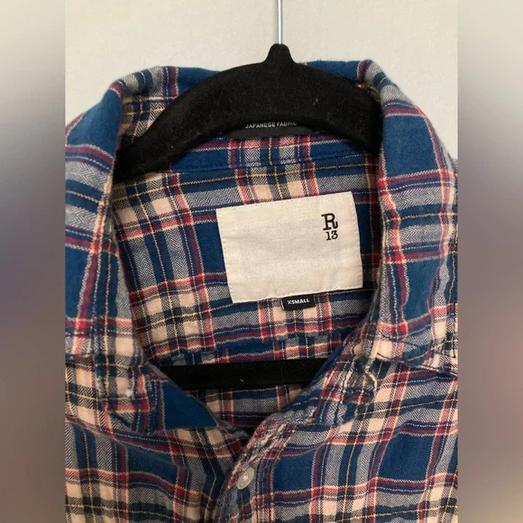 R13 Double sleeve Shirt. Size XS